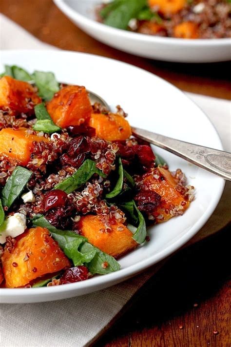 Savor Home Red Quinoa Salad With Maple Roasted Butternut Squash