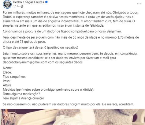 Minho Escritor Pedro Chagas Freitas procura dador de fígado para o