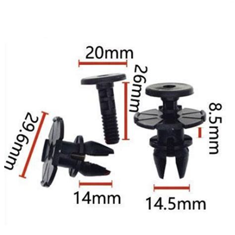 Clip Spacer Clip Car Interior Moulding Clip Pin Skirt 27mm Black Door