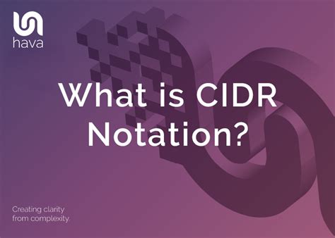 What Is Cidr Notation