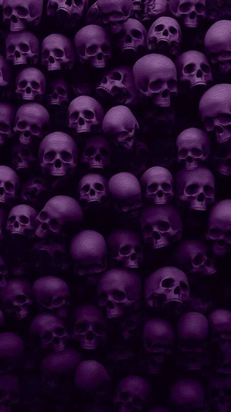 Purple Sugar Skull Wallpaper