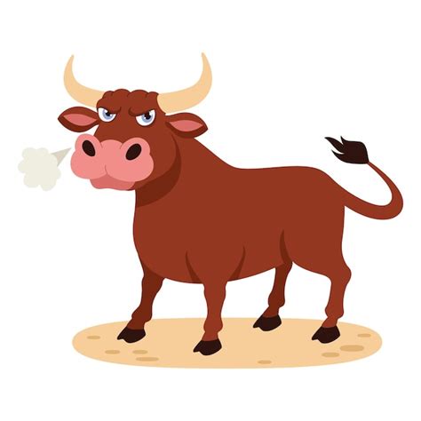 Ilustraci N De Dibujos Animados De Un Toro Vector Premium 11628 The