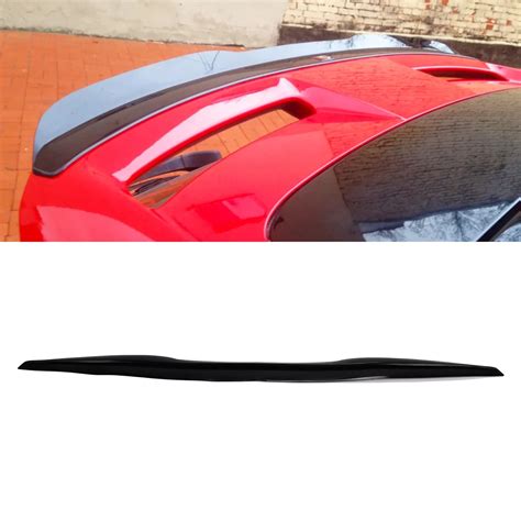 Universal Car Rear Roof Trunk Spoiler Glossy Black Anti Uv Tail Wing