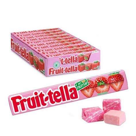 Fruitella Aardbei Vegan Rol Single 20 Stuks Fruitella 123inkt Nl