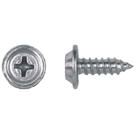 Zoro Select Sheet Metal Screw X In Zinc Plated Steel Flat Head