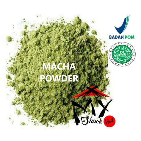 Jual Macha Powder Gr Bubuk Green Tea Murni Premium Pure Biang