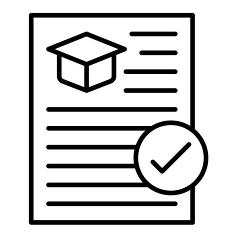 Assignment Line Icon Vector Art At Vecteezy