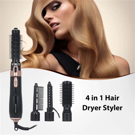 Niuredltd Hot Air Comb 4in1 Negative Ion Wet And Dry Electric Hair Dryer Comb Straightener