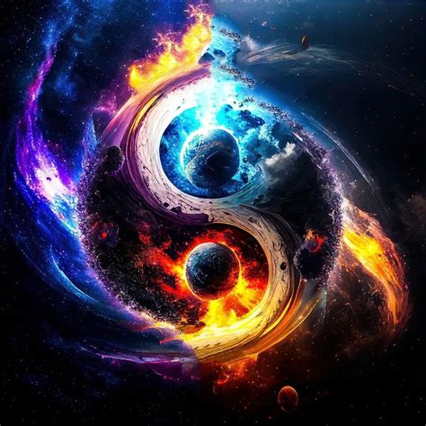 Pin By Ch05 Com On Art Gallery Yin Yang Art Fantasy Art