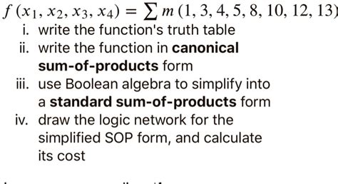 SOLVED F X1 X2 X3 X4 Em 1 3 4 5 8 10 12 13 I Write The