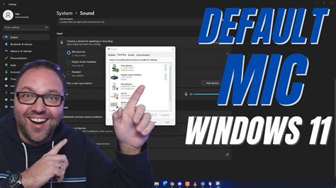 How To Set Default Microphone Windows Youtube