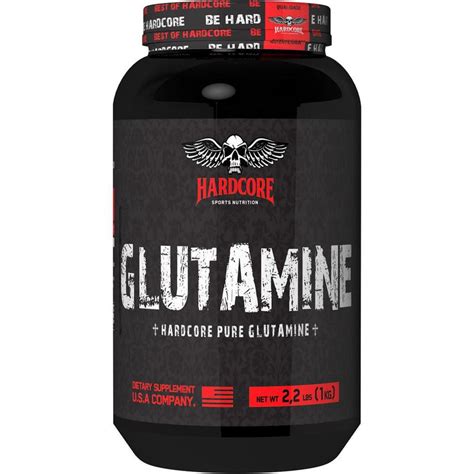 Glutamina Hardcore 1kg Hardcore Sports Nutrition Massa Muscular