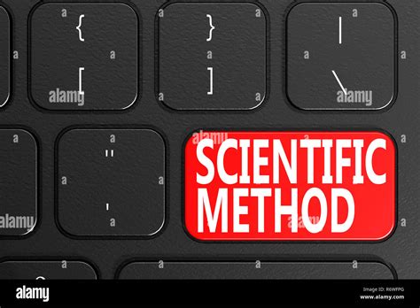Scientific Method On Black Keyboard Stock Photo Alamy