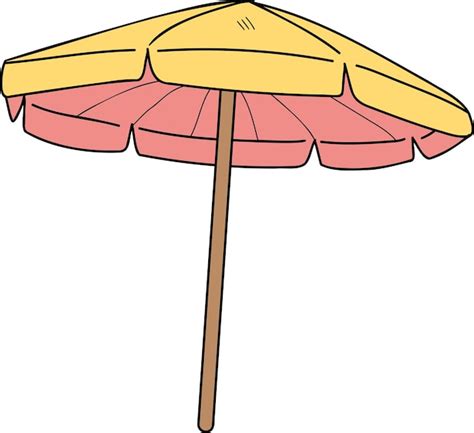 Premium Vector Hand Drawn Beach Umbrella Illustration In Doodle Style