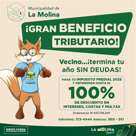 La Municipalidad De La Molina Aprueba Extraordinarios Beneficios