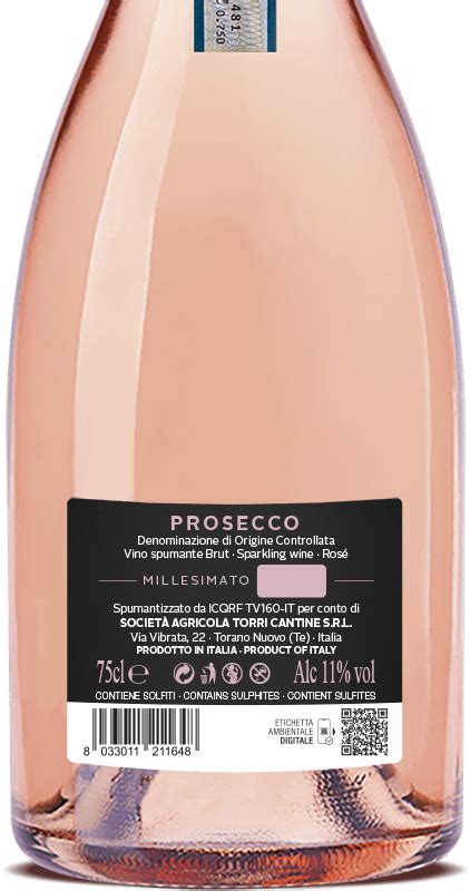 Prosecco DOC Rosé Sparkling Wine Torri Cantine Shop