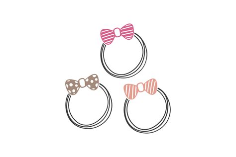 Bow Monogram Frames Graphic By CraftBundles Creative Fabrica