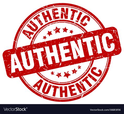 Authentic Stamp Royalty Free Vector Image VectorStock