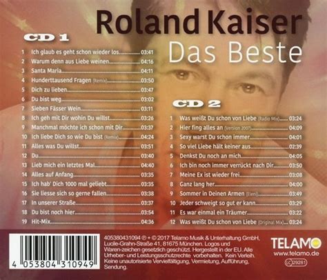 Das Beste von Roland Kaiser auf Audio CD jetzt bei bücher de bestellen