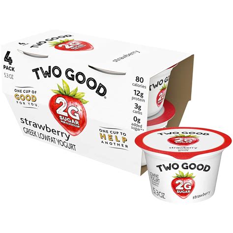 Buy Two Good Low Fat Greek Yogurt Strawberry Lower Sugar Gluten Free With 2g Of Sugar 5 3