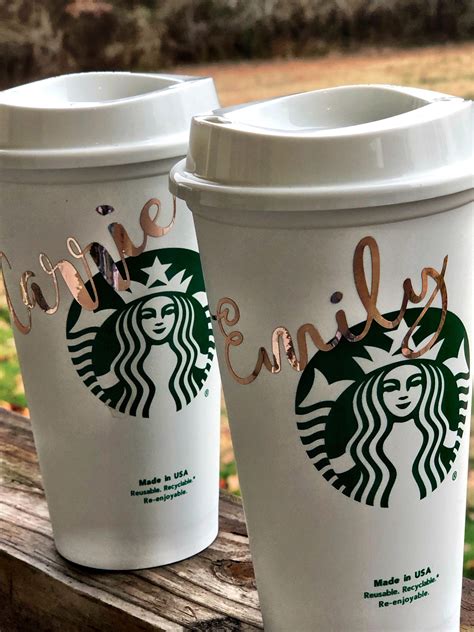 Personalized 16oz Starbucks Cup Bpa Free Reusable Tumbler Etsy