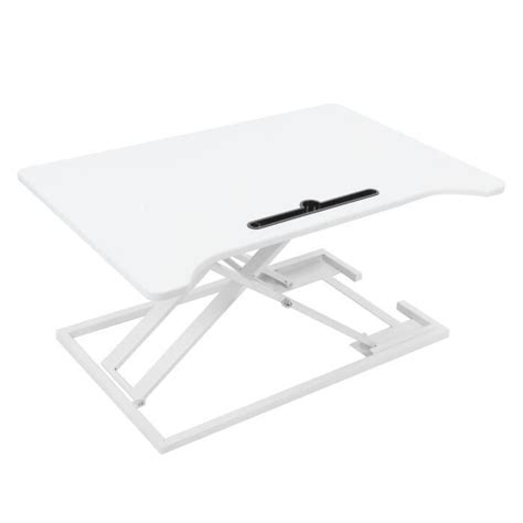 HURRISE Table élévatrice Bureau d ordinateur de levage blanc de table