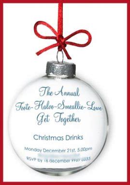 Wording for Christmas Party Invitations - Verses, Poems, Script