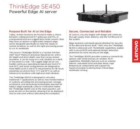 Thinkedge Se Powerful Edge Ai Server Happens Here Partners