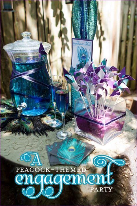 Real Parties Pretty Peacock Themed Engagement Party Hostess With The Mostess®