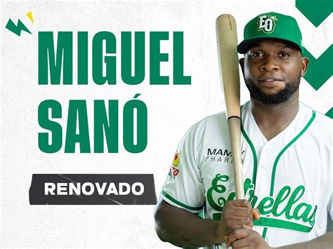 Estrellas renuevan contrato a Miguel Sanó Béisbol Invernal