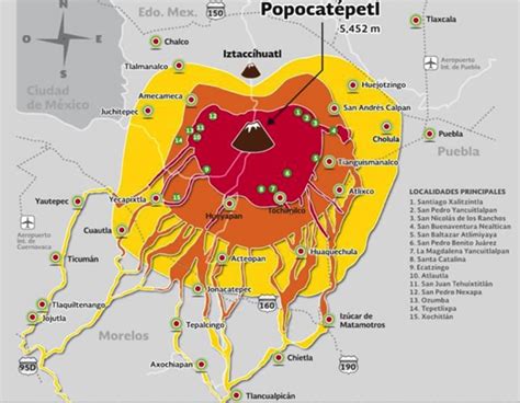 Erupci N Del Popocat Petl Datos Del Volc N De M Xico T