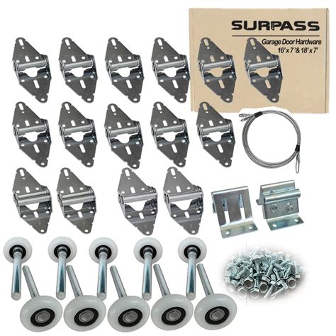 Buy Surpass Garage Door Hardware Kit Roller Hinge Top Bracket Wire Rope