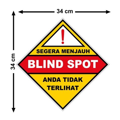 Jual Sticker Vinyl Sign Blind Spot Untuk Truk Bak Box Barang Dll Rambu