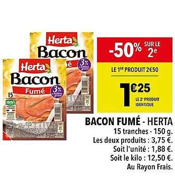 Promo Bacon Fum Herta Chez Supeco Icatalogue Fr