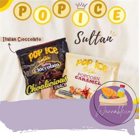 Jual Pop Ice Power Sultan Popcorn Italian Ciolato Renceng Shopee