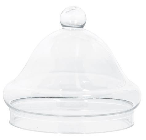 Bell Shaped Plastic Apothecary Lid Clear 5 X 45 In Party City