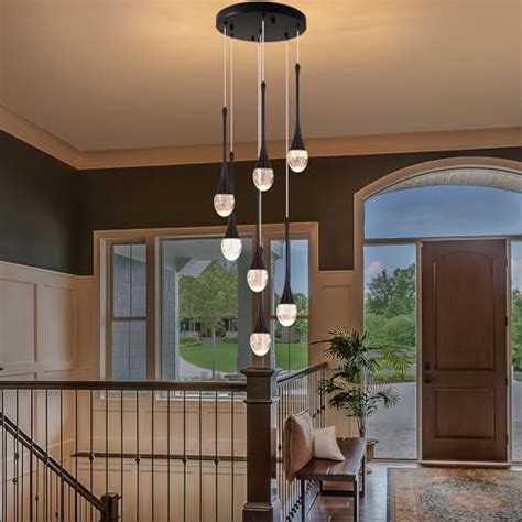 Snapklik Puvaue Modern Crystal Bubble Chandelier Lights High