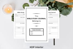 Bible Study Journal For KDP Interior Graphic By Srempire Creative Fabrica