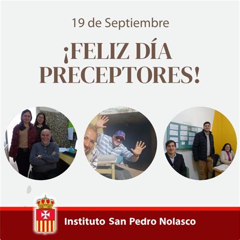 De Septiembre D A Del Preceptor Instituto San Pedro Nolasco