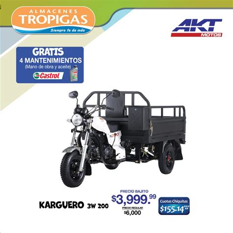 Oferta De Motocicletas Akt En Almacenes Tropigas El Salvador 03 Junio