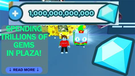 Spending Of Gems In Trading Plaza Pet Simulator X