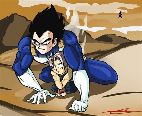 Trunks And Vegeta Vegeta Y Bulma Personajes De Dragon Ball Vegeta Y