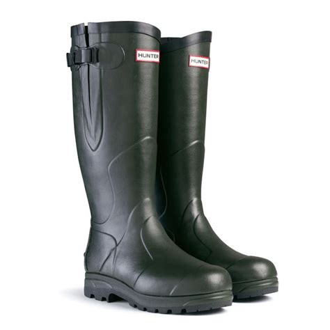 Hunter Balmoral Classic Ajustables Botas De Agua De Caña Alta Para