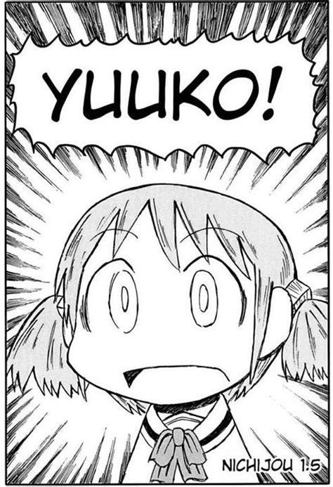 Nichijou Manga Yuuko Nichijou Coloring Pages Anime