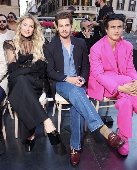 Kate Hudson Andrew Garfield And Charles Melton Andrew Garfield