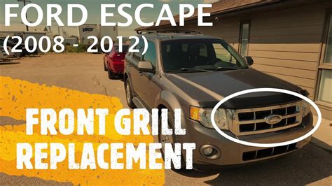 Ford Escape Front Grill Removal Replacement Without Removing The