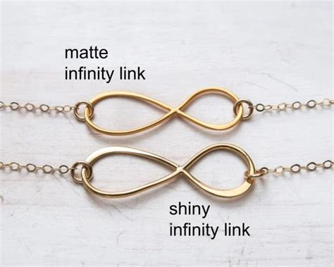 Gold Infinity Necklace Small Or Large T For Her Dainty Etsy