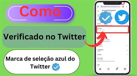 Como Ser Verificado No Twitter Nova Atualiza O Marca De Sele O