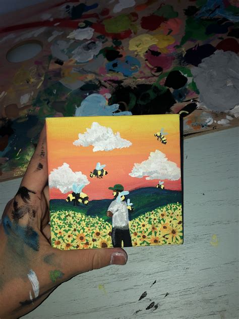 Tyler the creator flower boy painting | Painting art projects, Mini ...