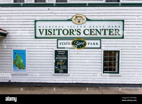 Visitor Center On Main Street Mackinac Island Here Visitors Can Get